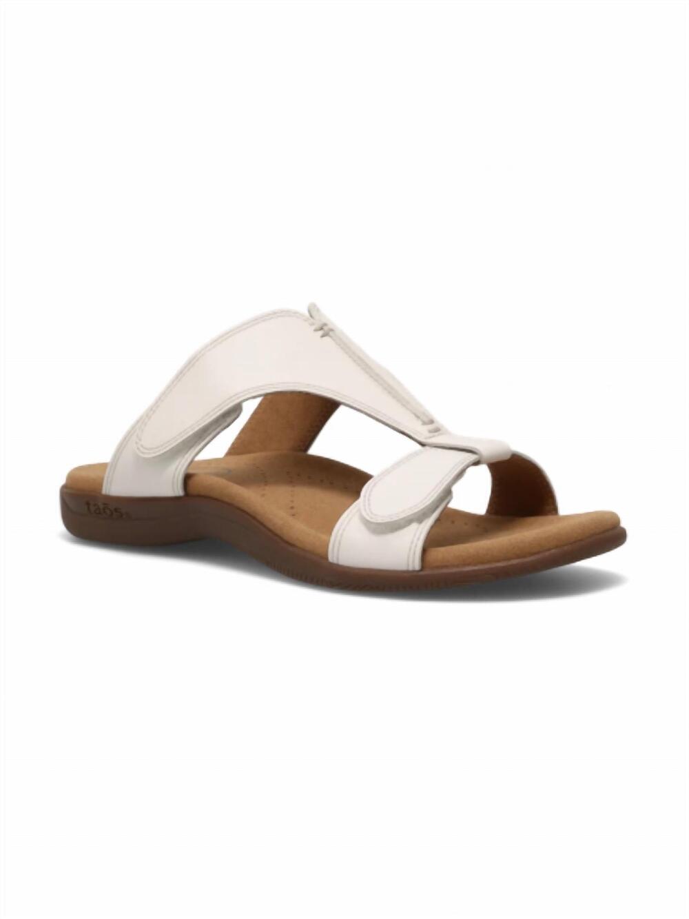 NEW TAOS women's slide show sandals in white